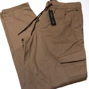 Edgar + Ash Mens Medium Utility Jogger Cargo Pants Brown NWT